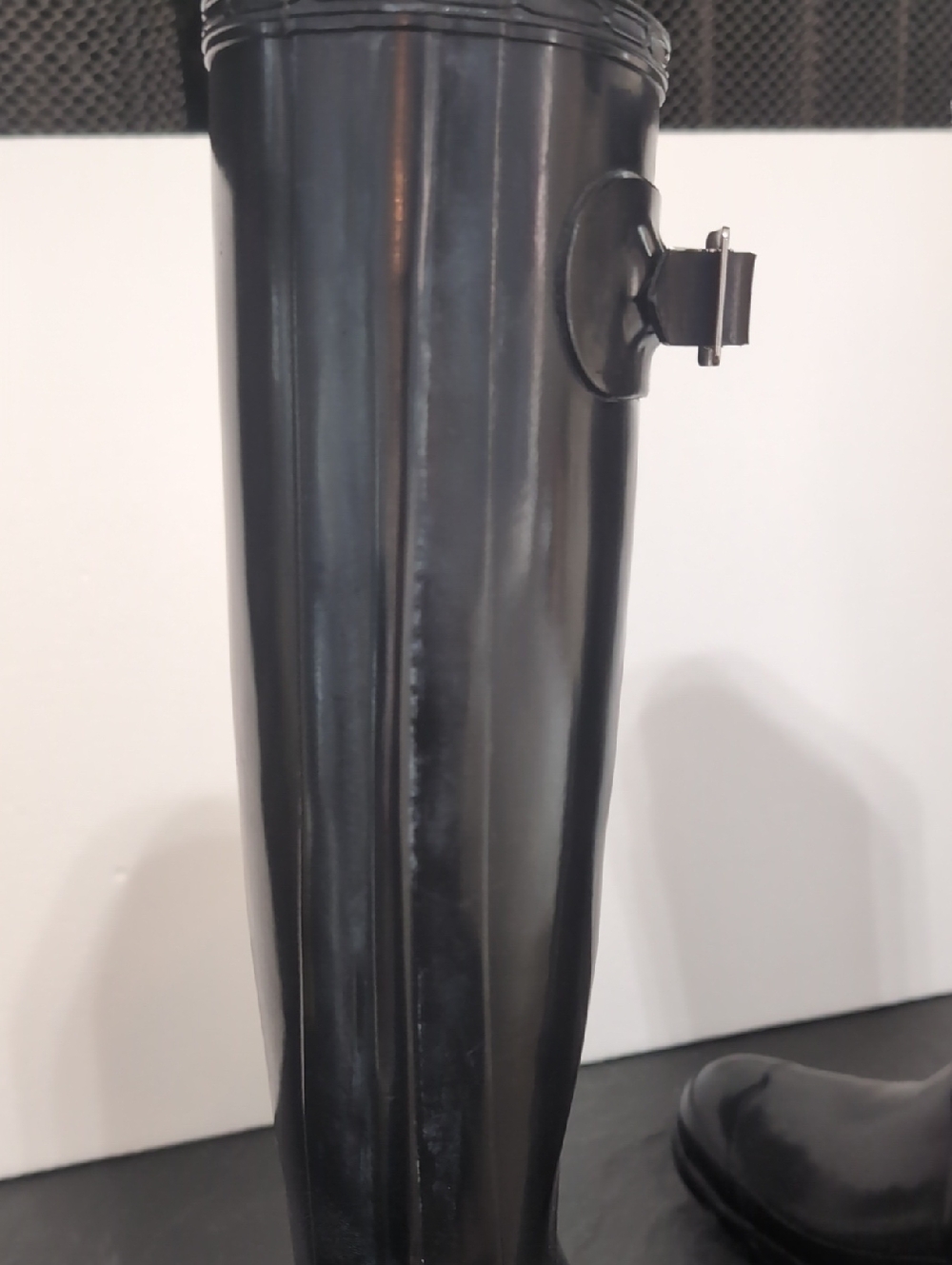 Hunter Classic Tall Black Boots With Boot Inserts Men's Size 8 Women's Size 9 - Picture 9 of 16